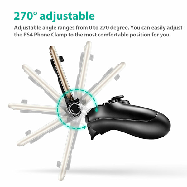 Spillkontrollerbrakett Smarttelefonklipp Festeholder For Ps4 Spillkontroller