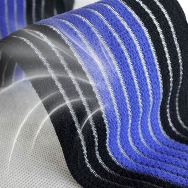 1 par högt elastiskt handledsbandage Handled Armbåge Armstöd Wrap Band Brace Bandage Support Black   Blue