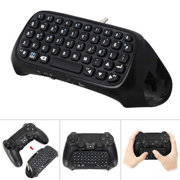 Mini Langaton Bluetooth Näppäimistö 3.5mm Liitin Näppäimistöadapteri Viesti Chatpad Playstation 4:lle