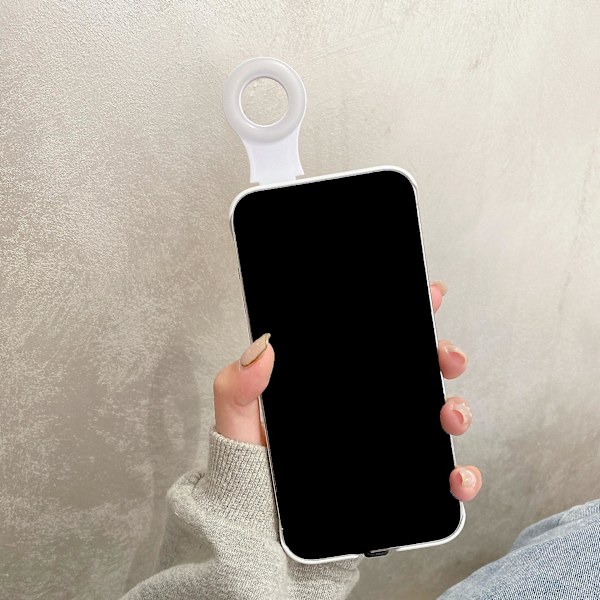 Iphone 12 puhelinkotelo selfie-rengasvalolla, täytevalo, 2 kpl iPhone12
