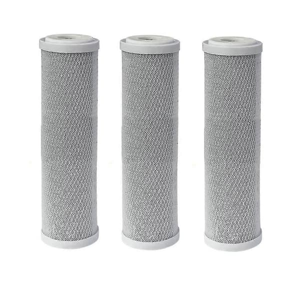 [LCS] 3-pack 10 tum CTO Activated Carbon Water Filter, Water Filter, Filter Water Remove Chlorine