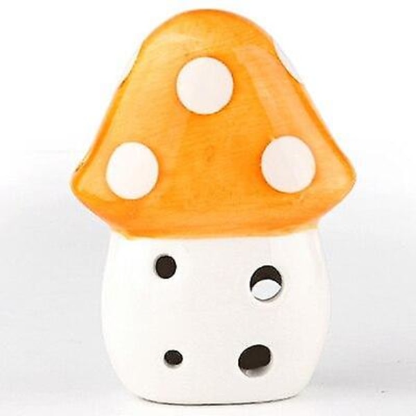 Ocarina 6 Hål Liten Svamp Ocarina Alt C Ton Nybörjar Ocarina Turistsouvenir (Orange)