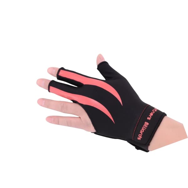 [LCS]1/2/3 Venstrehånds Snooker Billardhandske Gave Lavet af Elastisk Pink Sort 1 Pc Pink Black