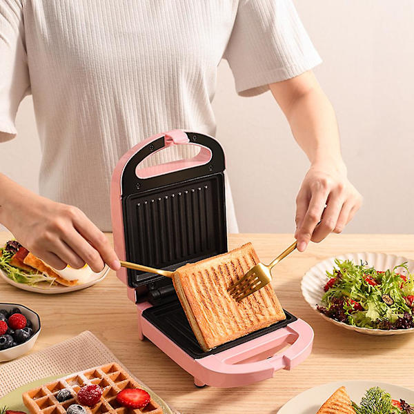 Swotgdoby Multifunktionell Mini Sandwich Maker för Hushåll, Kompakt