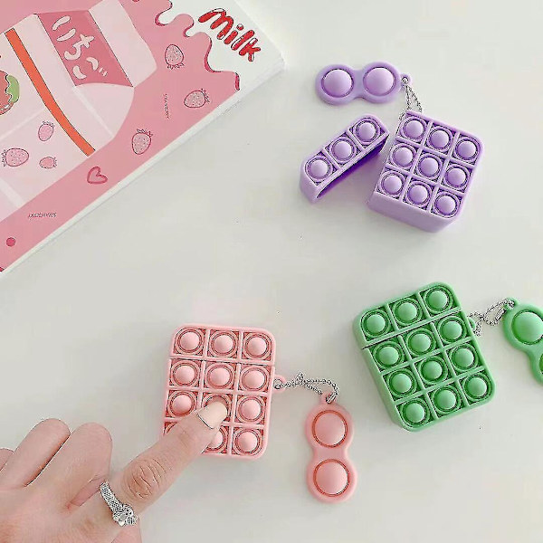 Stress Relief Pop Skal För AirPods 1/2 Dekompression Mjuk Silikon