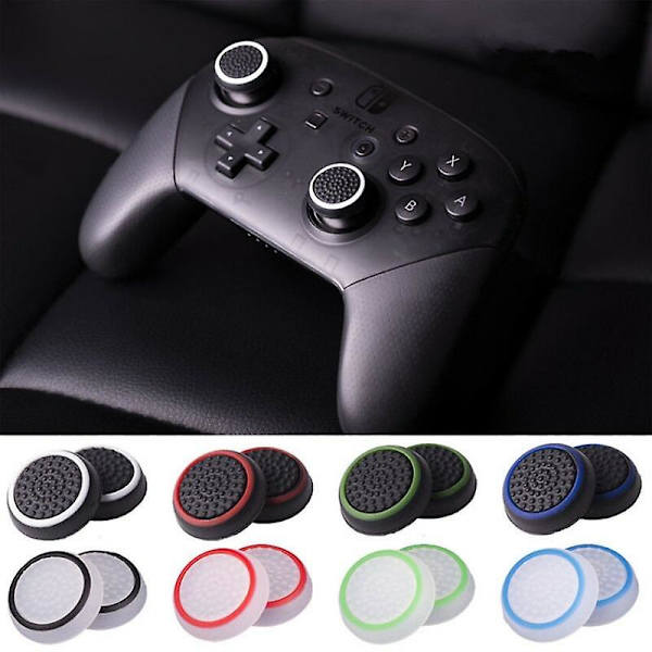 10/4 st Kompatibel med ps5 ps4 självlysande rocker cap silikon cap Kompatibel med x-box s one 360 svamphuvud knapp cap skydd mjukt gummi cap As show4