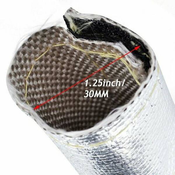 1m Isolering Metal Varmebeskyttelsesmuffe Ledningsslange Beskyttelsesdæksel