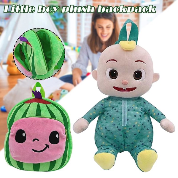 Baby Flicka Pojke Cocomelon Jj Liten Pojke Plysch Ryggsäck För Barn Födelsedagspresent
