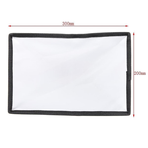 Diffuser Softbox 20 X 30cm Universal Foldbar Flash Lys Diffuser Softbox