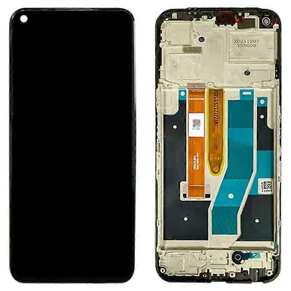 IPS LCD-skærm til OnePlus Nord CE 2 Lite 5G CPH2381 CPH2409 Digitizer Komplet samling med ramme (sort) Black