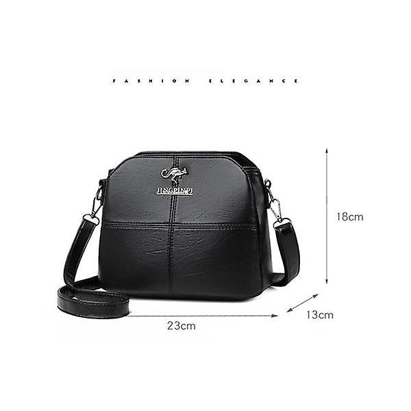 Ny Design Dam Axelväska Lyx Designer Damväska PU Läder Messenger Väskor (röd)
