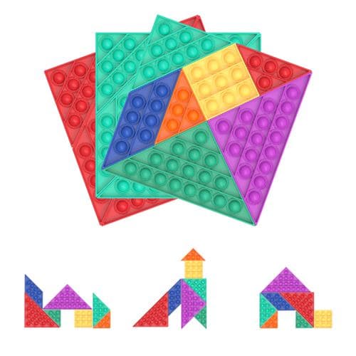 [LCS]Klemme sensorisk leketøy, Push Pop Bubble sensorisk fidget leketøy, Pop It F