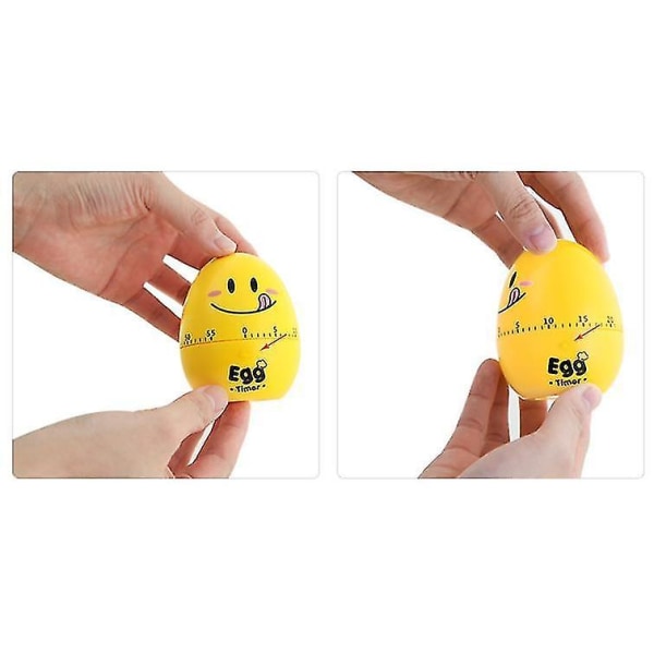 1 st Tecknad Söt Äggtimer Plastmaskin Timer