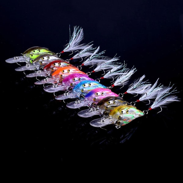 7,5 cm 9g Dykke Dybde Crankbait Fiskelokker Swimbait Kunstig Agn Fiske Wobblere Tilbehør 2