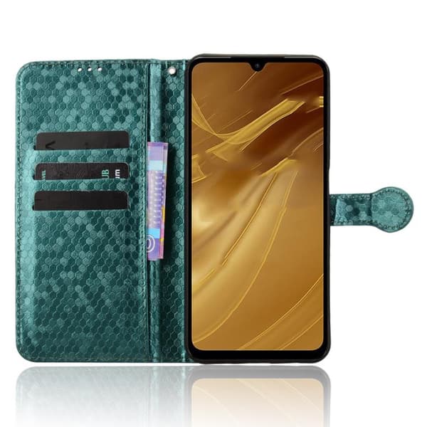 [LCS] Redmi A5 4G - Mobilfodral i honningkake med dot-tekstur i lær Grön