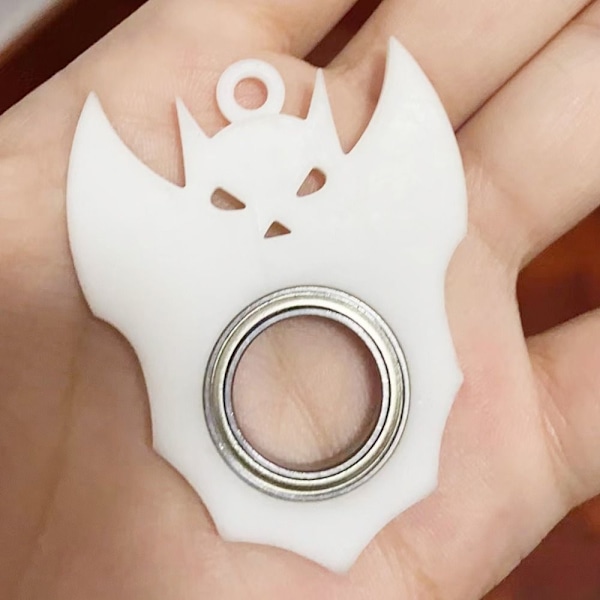 2 ST Metall Roterande Leksak Ryggsäck Spänne VIT VIT white white