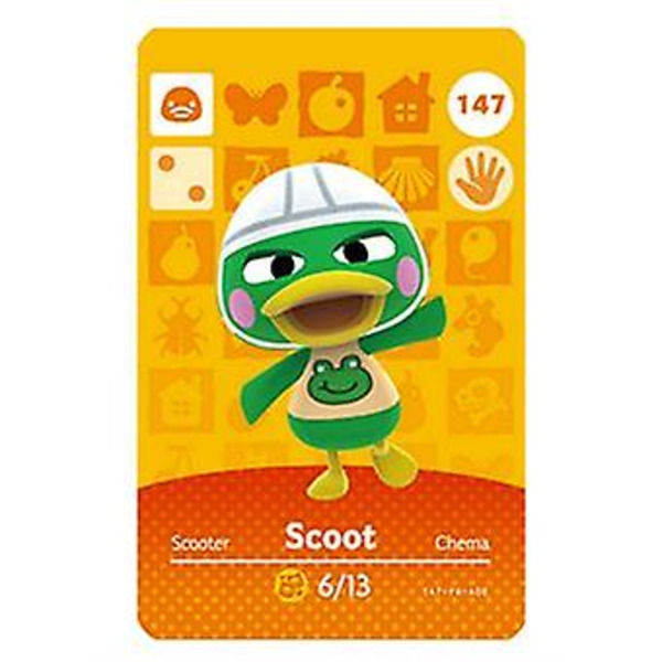 Nfc Spillekort Kompatibelt med Animal Crossing, ch Amiibo Wii U - 147 Scoot