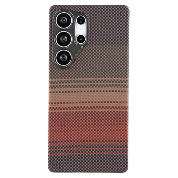 [LCS]Kompatibel med Galaxy S25 Ultra telefondeksel Multicolor Sunset Yellow