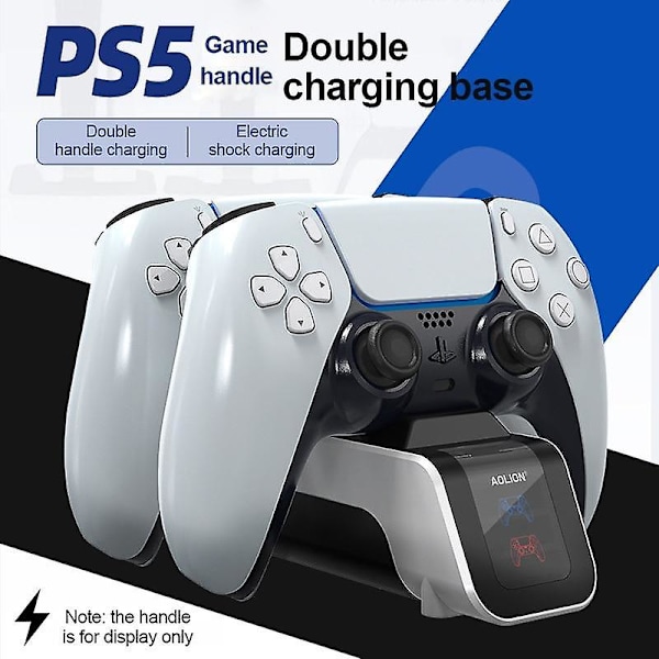 För ps5 dubbel handkontroll laddare snabbladdningsdockningsstation stativ usb typ-c handtag laddare bas hållare för playstation 5