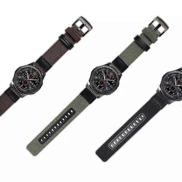 Til Garmin Venu SQ 20mm slidstærkt urrem i lærred Red