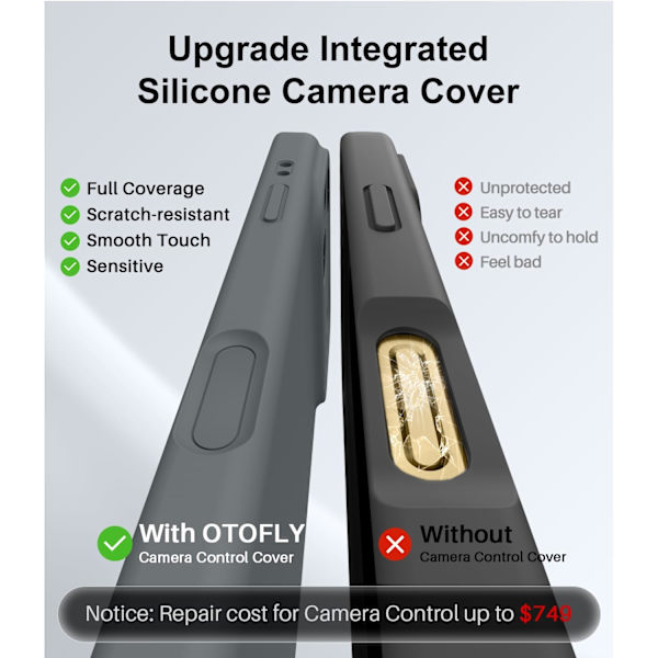 [LCS] Magsafe Compatible Ultra-Thin Case for iPhone 17 Pro Max - Soft Silicone iPhone 17 Pro Max iPhone 17 Pro Max Gris anthracite