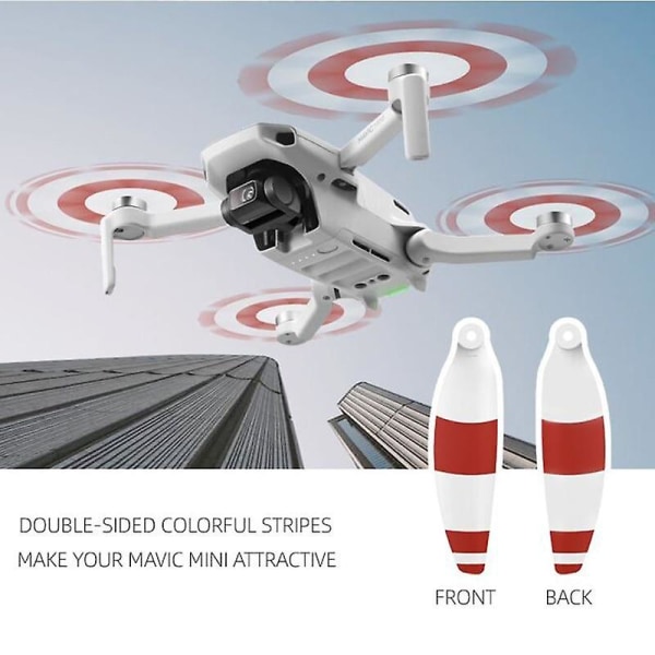 8 st quick release propellerblad hopfällbara lågljudspropellrar för dji mavic mini rc drone B