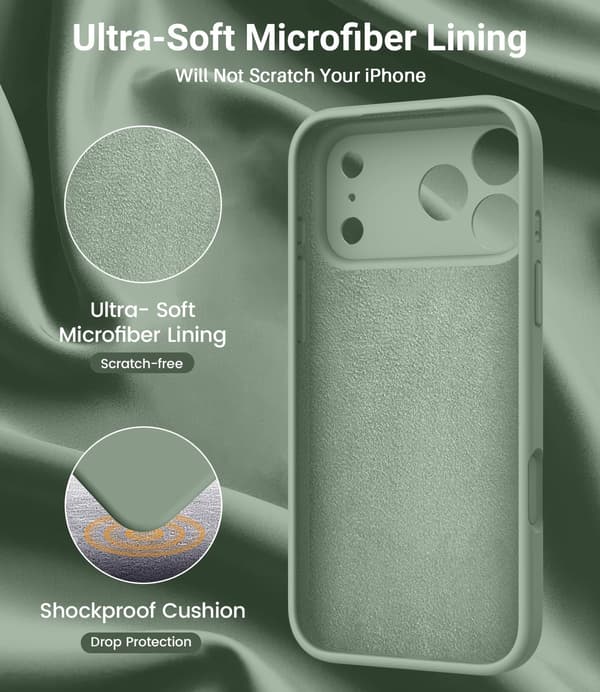 [LCS] Ultratynt MagSafe-deksel til iPhone 17 Pro - Myk silikon, limegrønn iPhone 17 Pro iPhone 17 Pro Vert calke