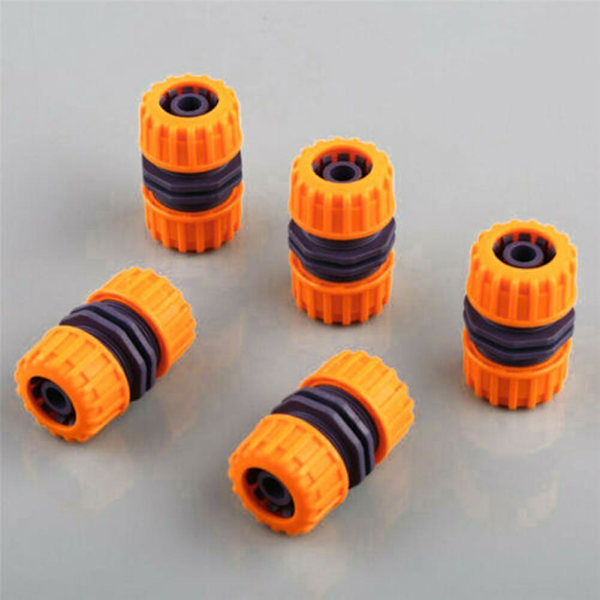 5/10 st Slangkoppling Trädgårdsskarv Reparationsadapter Koppling 1/2 tum 10 PCS