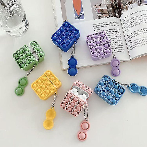 Stress Relief Pop Skal För AirPods 1/2 Dekompression Mjuk Silikon