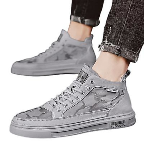 Åndbare Tynde Sneakers All-match Høj-top Herre Fritidssko gray 41
