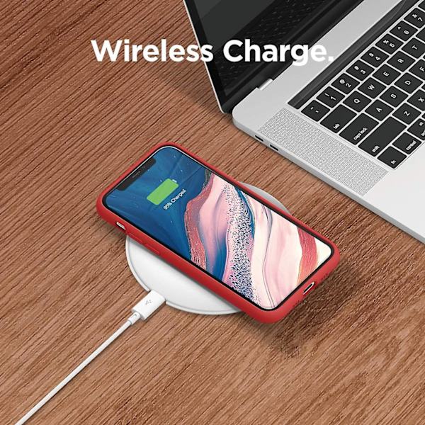 Silikonikuori Yhteensopiva Iphone 11:n Kanssa (musta) - Premium Nestemäinen Silikoni, Korotettu Reuna (näytön & Kameran Suojaus Red