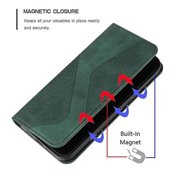 [LCS]Stativfodral för Samsung Galaxy A41 med PU-läderfodral Green Samsung Galaxy A41