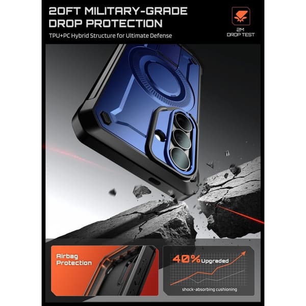 [LCS]Supcase Galaxy S26 Skal 2-SET MagSafe Unicorn Beetle Pro Cobalt 230