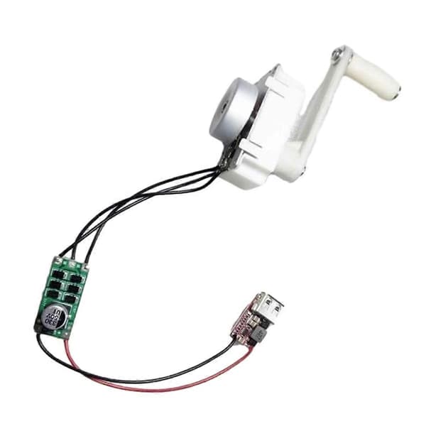 Håndsvinget Motorgenerator Sæt Nødstrømsbank USB-oplader 5V 5W As Shown