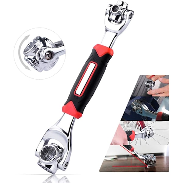 [LCS] 48-in-1 Socket Wrench, Professional Stainless Steel Multi-function Tool, 360-Degree Rotating Wrench