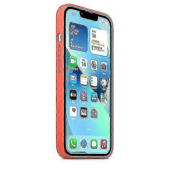 [LCS] Silicone iPhone 13 Case - MagSafe Compatible Protective Cover, Slim Shockproof Shell Nectarine