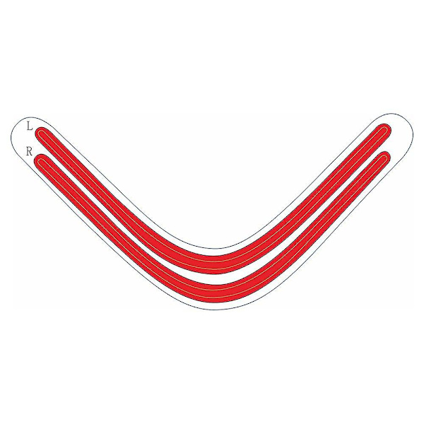 For PS5-konsoll lyslist regnbuegradient klistremerke selvklebende dekaler LED lyslist for PlayStation 5 spilltilbehør Red