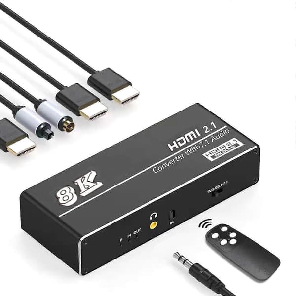 4K 120Hz Audio Extractor Splitter HDR 2.1 - Toslink SPDIF -muunnin