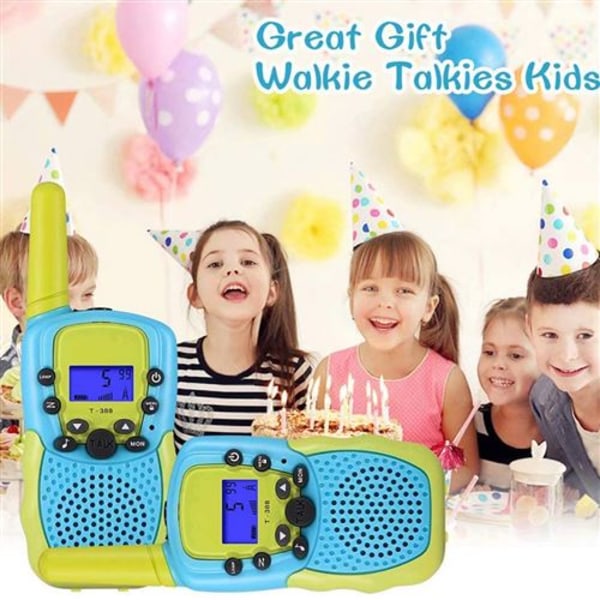 T-388 22 Kanal Walkie Talkie LCD-Display med Ficklampa För