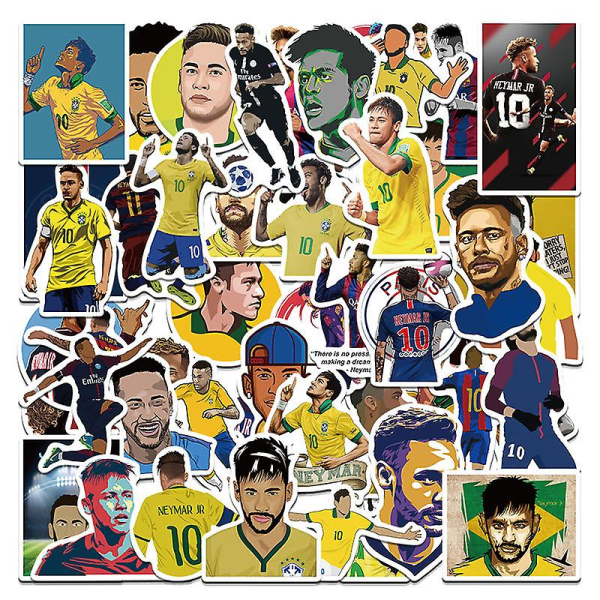 50 st Fotbollsstjärna minnesmärke King Graffiti klistermärken