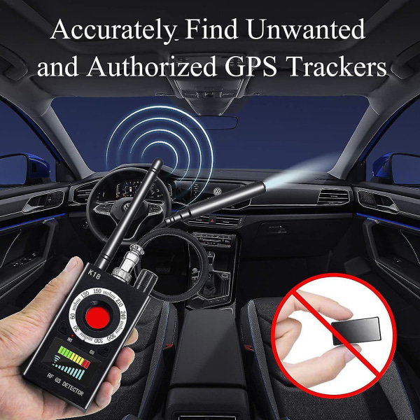 Bug Detector Signal Kamera Detektor Bug Finder Anti Spy Detector GPS Locator Trådlös enhet för GPS
