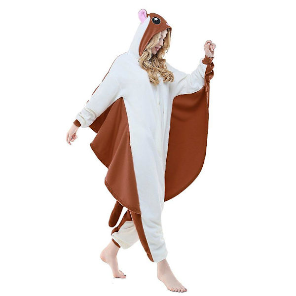 Reedca Totoro Vuxen Onesie Halloween Cosplay Kostymer Anime Pyjamas För Kvinnor Och Flickor, Knappstängning Momonga S
