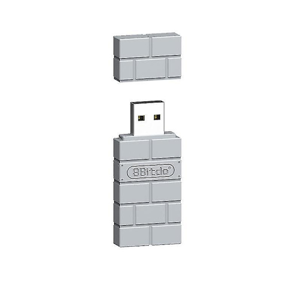 Trådløs Bluetooth Adapter Gamepad Mottaker For PS3 PS4 Nintendo Switch (Grå)