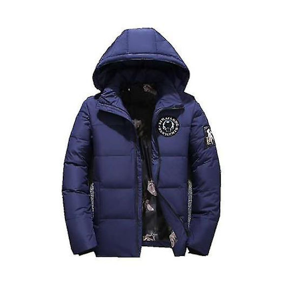 Herre Puffer Tyk Foret Jakke Blue M