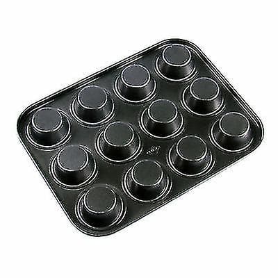 [LCS] Premium Non-stick Bakeform Standard Muffins- og Cupcakeform black