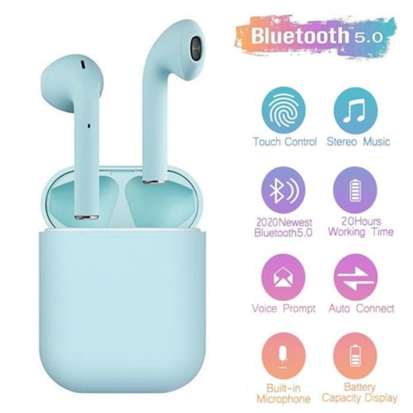 InPods 12 trådlösa Bluetooth hörlurar för iOS och Android - Bl