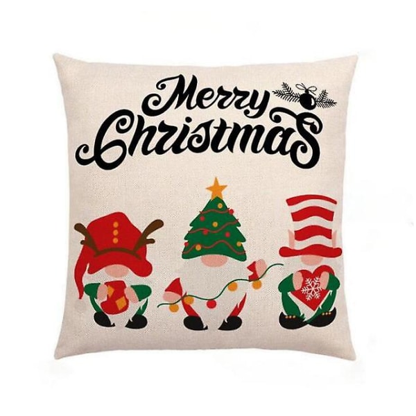 Merry Christmas Santa Claus Bilsoffa Kuddfodral Cover 45x45cm