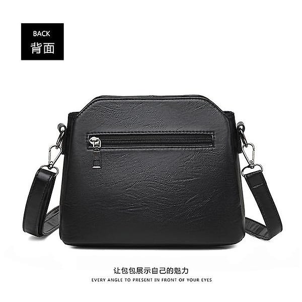 Ny Design Dam Axelväska Lyx Designer Damväska PU Läder Messenger Väskor (röd)