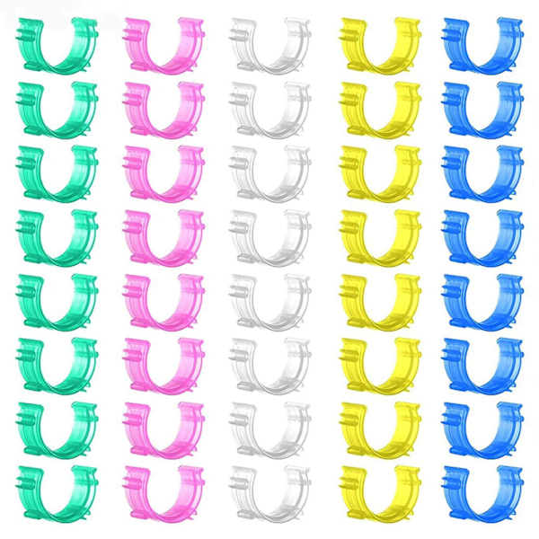 50 kpl Pieniä ompelukoneen puolakiinnikkeitä, värillisiä lankakiinnikkeitä, pidiketyökalu, sekavärisiä kirjontaompelutarvikkeita 100PCS