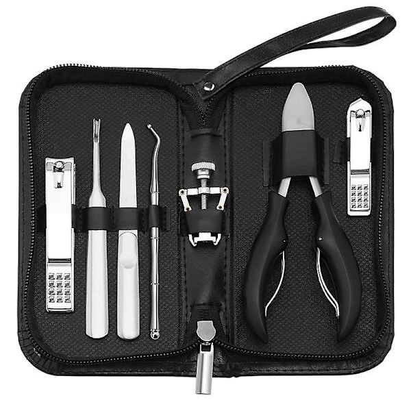 7 st/set Inåtväxt Tånagel Manikyr Kit Tånagel Borttagning Klippare Nagelkorrigerare Fotpedikyrverktyg
